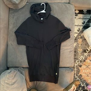 Large Spiritual Gangster Black Hoodie Dress